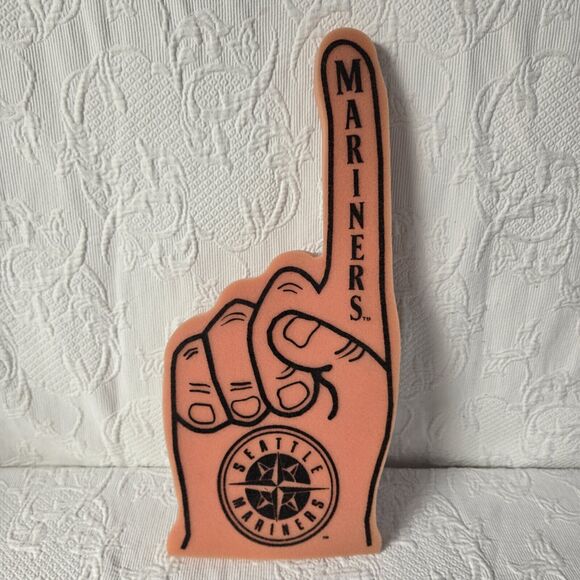 Vintage Seattle Mariners Foam Finger Made In USA  Wincraft/MLBP 2001 Retro - Picture 1 of 3